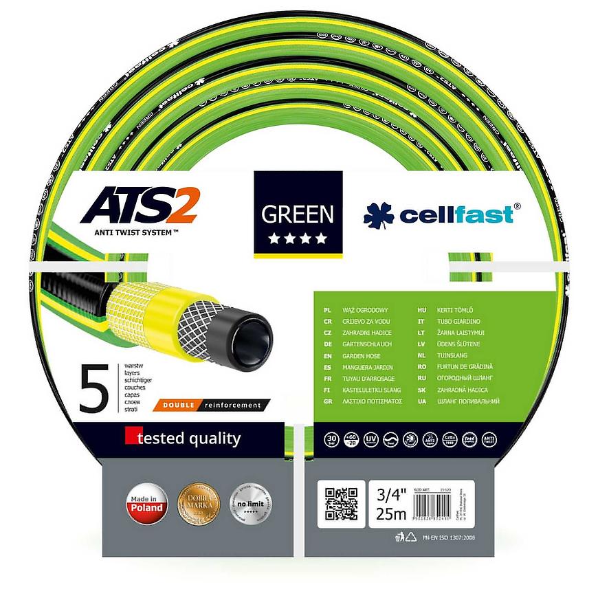 Hadice zahradní Green ATS 5 VRSTV 3/4 25mb 15-120 CELLFAST