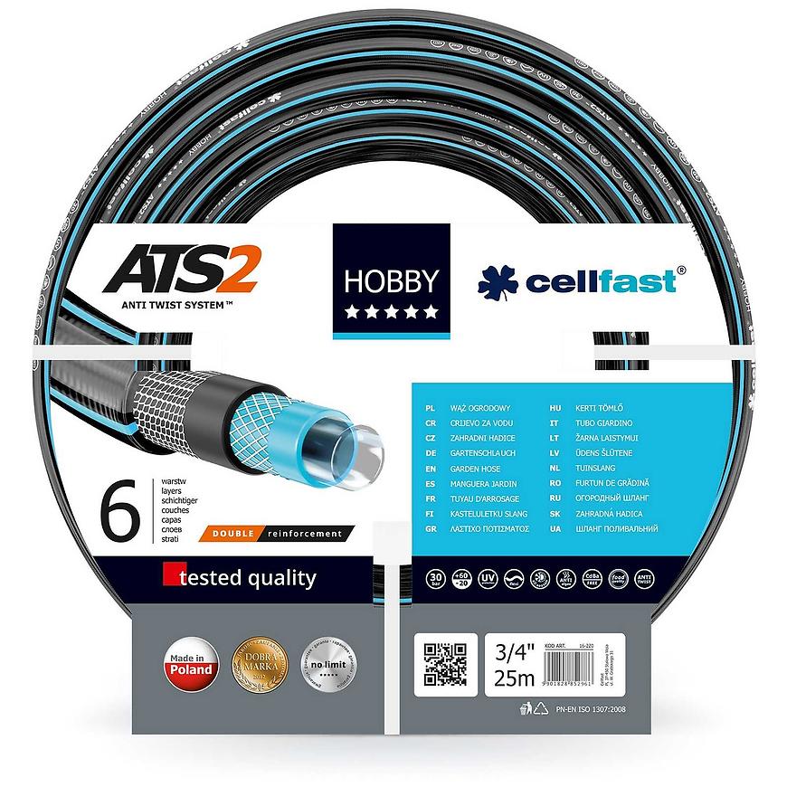 Hadice zahradní Hobby ATS 6 VRSTV 3/4 25mb 16-220 CELLFAST