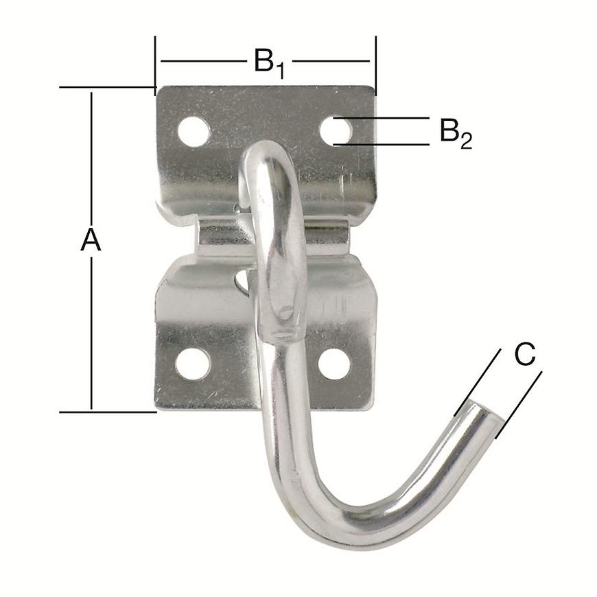 Hák houpací síť destička zn VORMANN