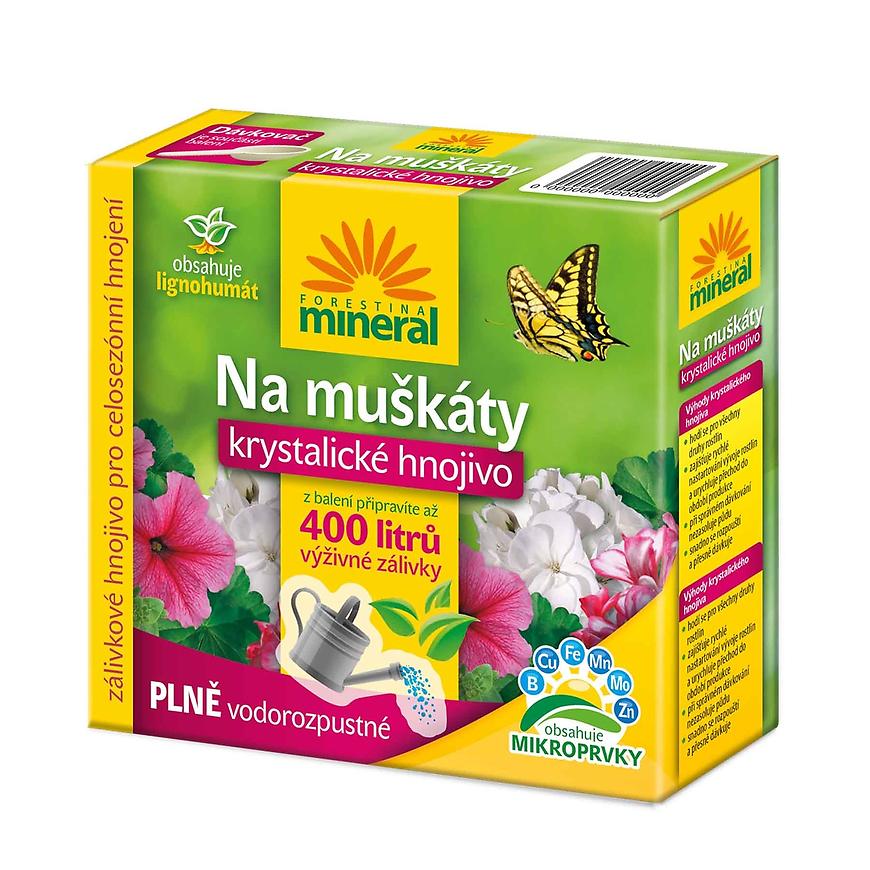 Mineral - krystal s lignohumátem na muškáty 400 g BAUMAX