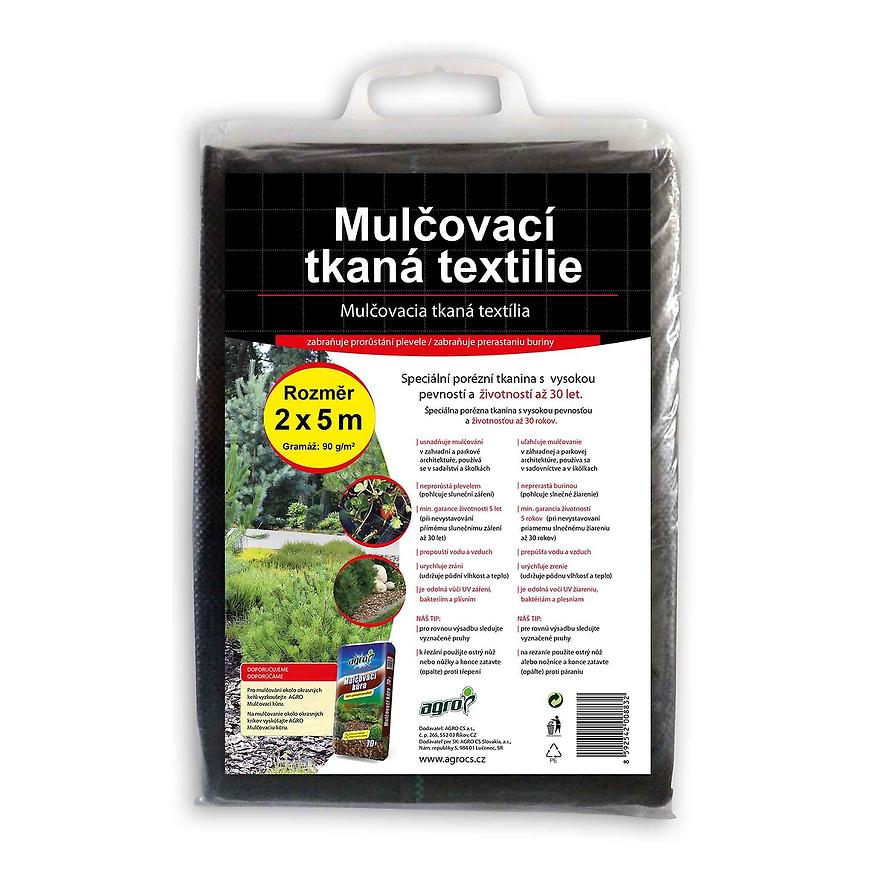 Mulčovací textilie tkaná černá 2 x 5 m BAUMAX