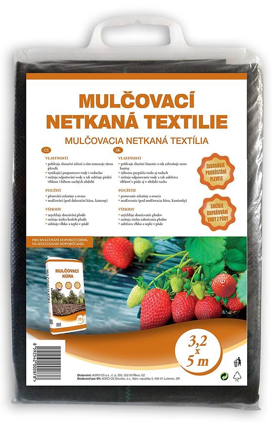 Mulčovací textilie černá netkaná 3