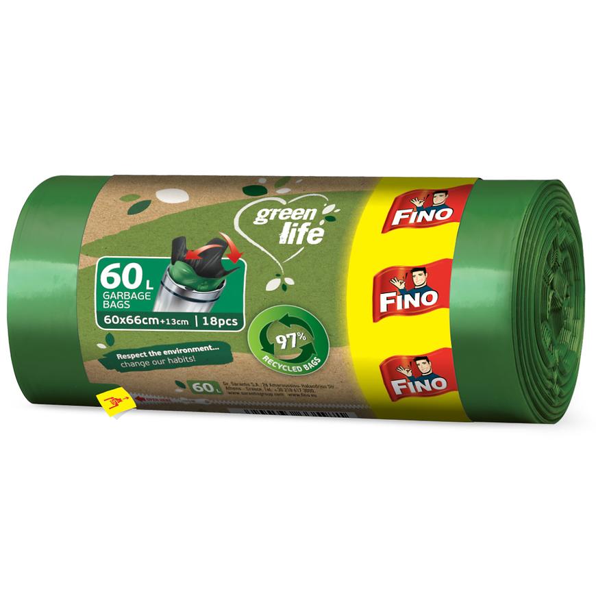 Pytle na odpad Fino green life 60l 18 ks BAUMAX