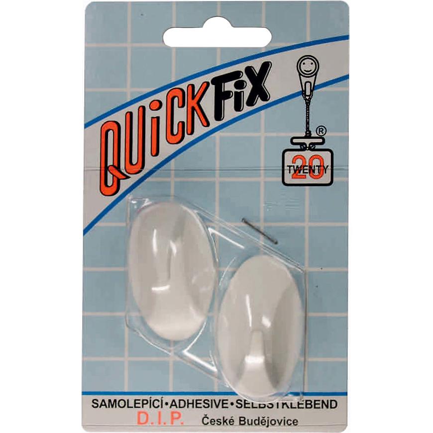 Quickfix háček samolepicí typ 2 - 2ks - bílý BAUMAX