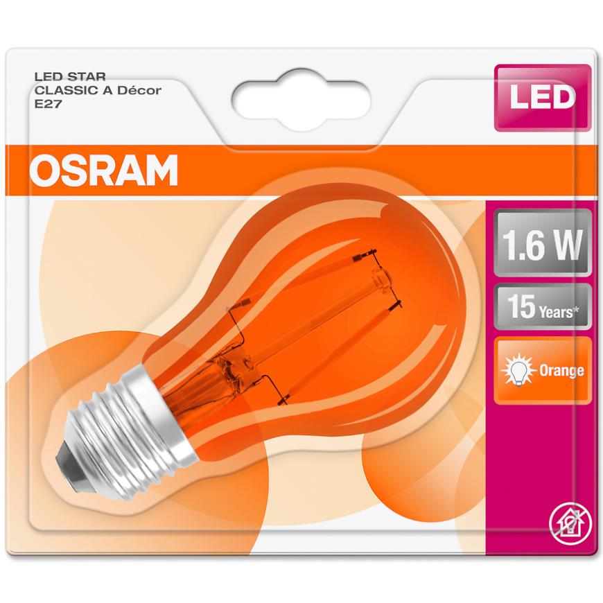 Žárovka LED 2W/827 E27 Star Cl A Orange Ac0213500bk BAUMAX