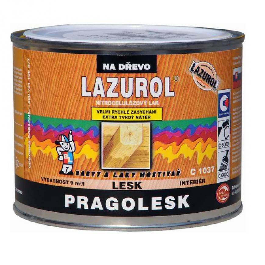 Lazurol Pragolesk nitrocelulózový lak na dřevo 0