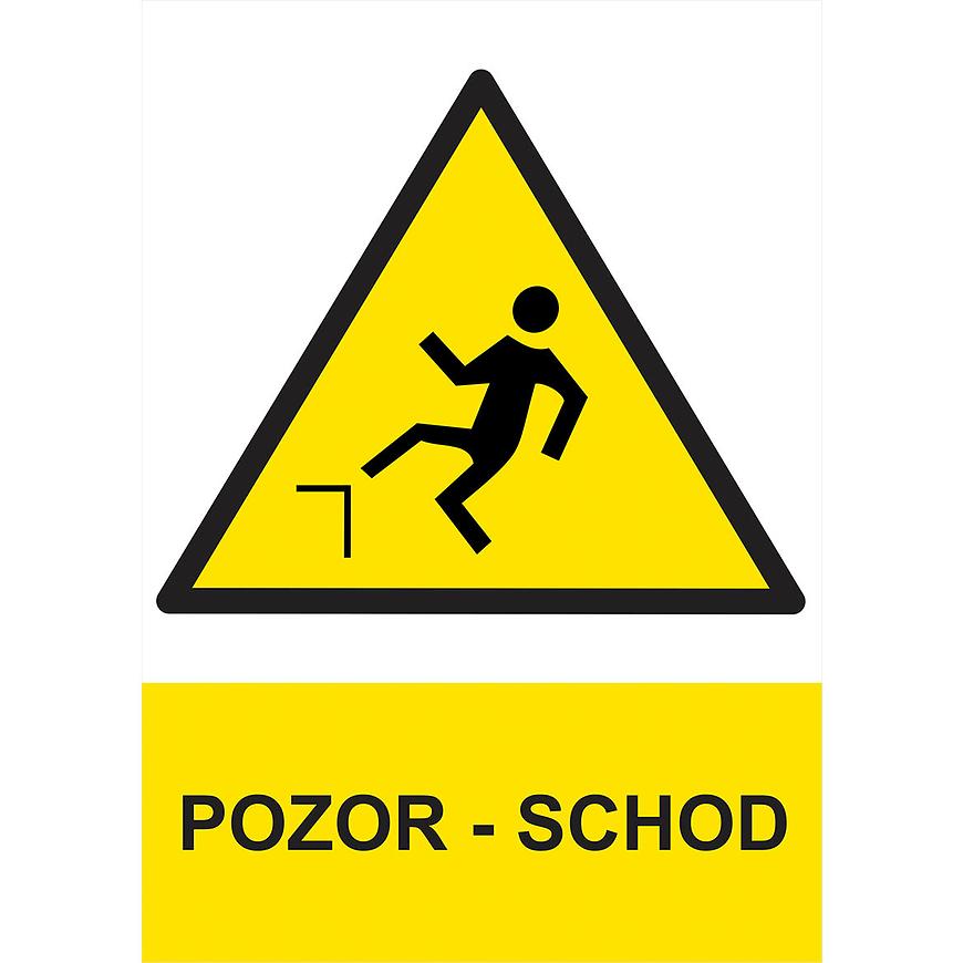 Pozor - schod A4 BAUMAX