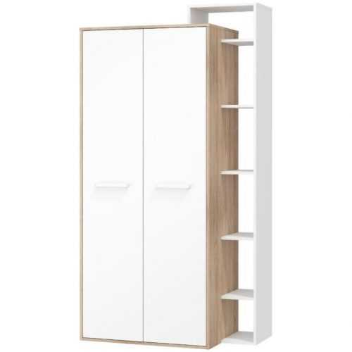 Schrank Rio 105cm Světlý Dub Sonoma/Bílý P2D Baumax