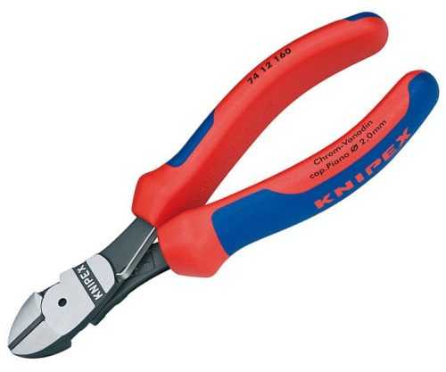 Kleště štípací boční silové s pružinou Knipex 74 12 - 180mm 74 12 180