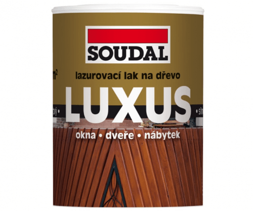 Lak lazurovací LUXUS Soudal - transpar.UV filtr 0.75l