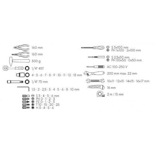 Sada nářadí 60 ks Euronářadí