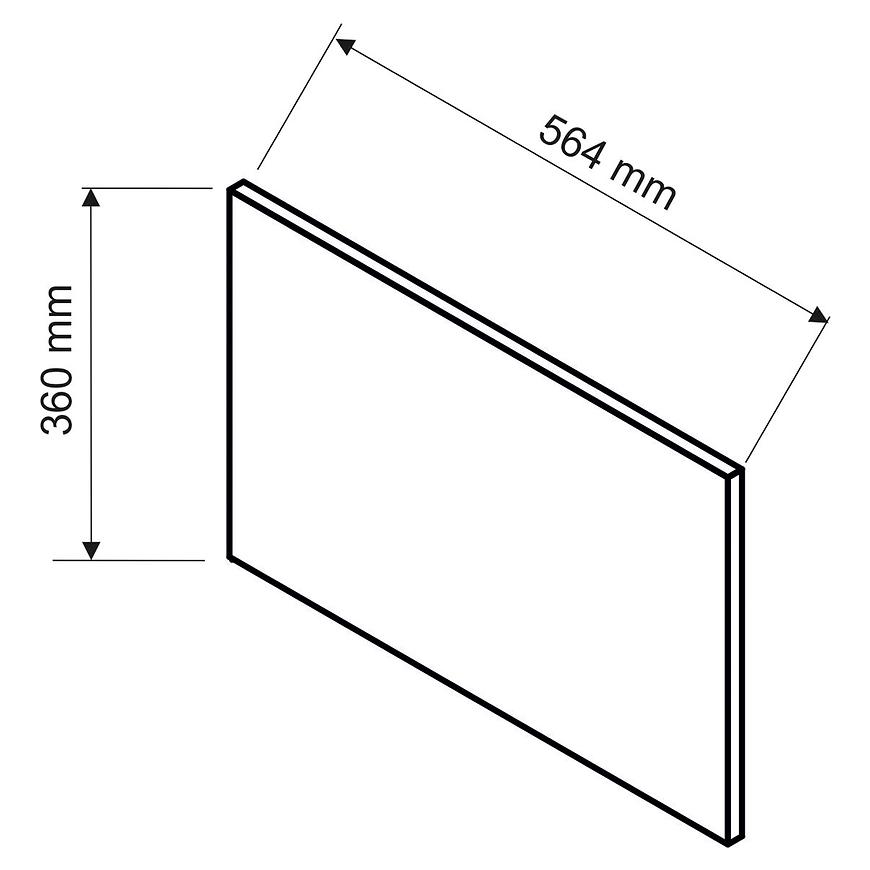 Boční Panel Livia 360x564 Světle Šedá Mat Baumax