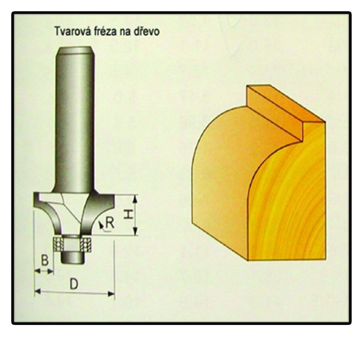 Fréza tvarová do dřeva F16 - 3