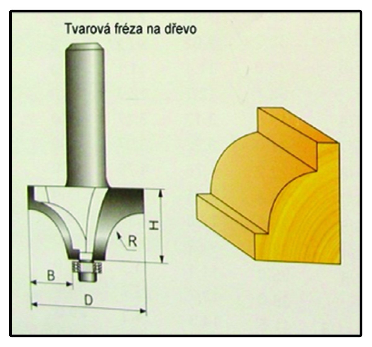 Fréza tvarová do dřeva F18 - 9