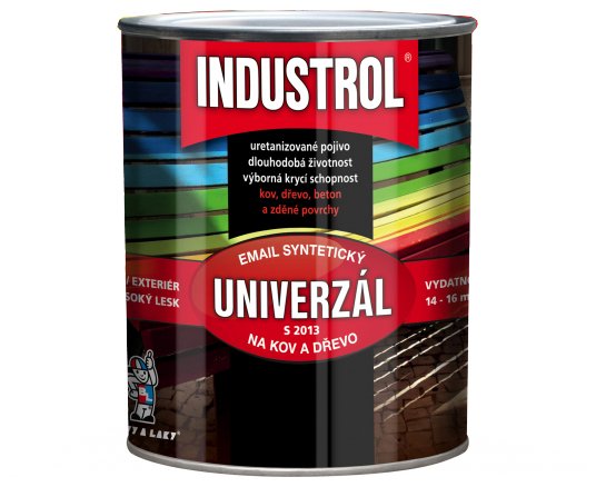 Industrol S2013 0.75l syntetická barva - 8140 červeň rumělk. světlá