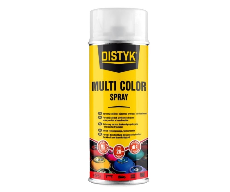 Barva ve spreji 400ml Distyk - RAL 9011 černá grafitová