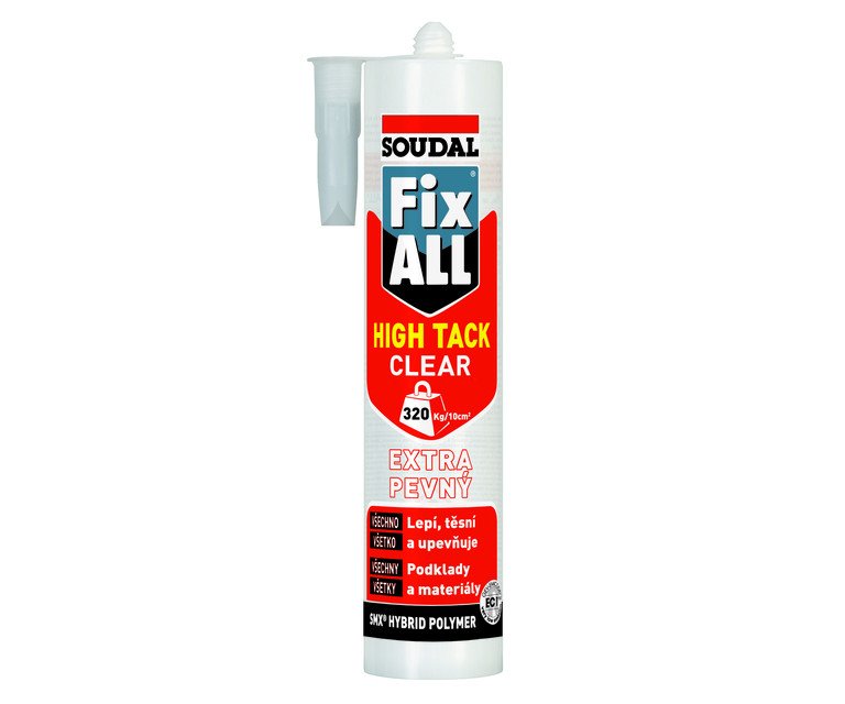 Lepidlo Fix All High Tack Clear 290ml Soudal