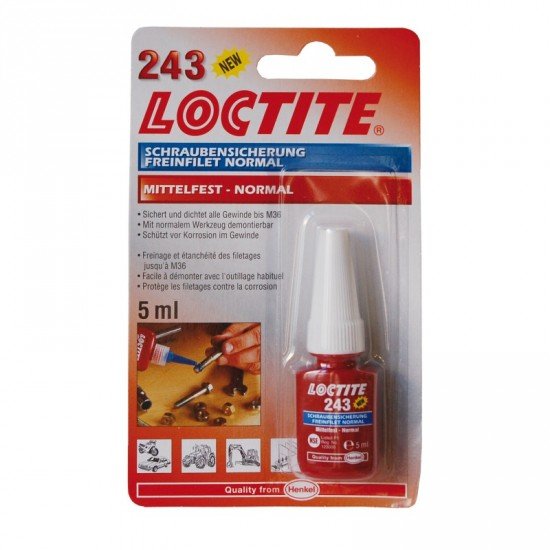 Loctite 243 zajišťovač šroubů - 5ml