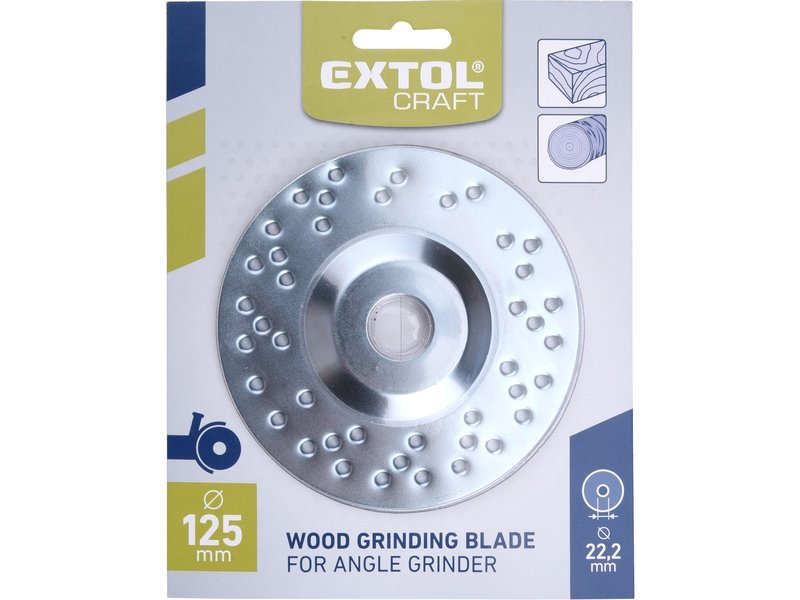 Kotouč na dřevo extra hrubý 125mm Extol Craft 10801