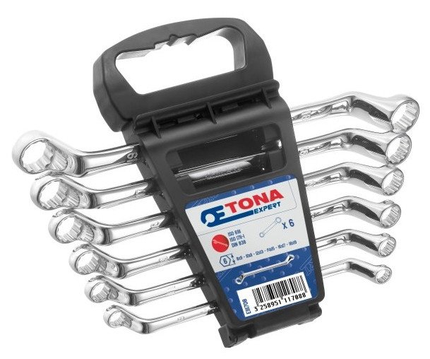 Sada klíčů očkových 8-19mm 6ks Tona Expert E111708