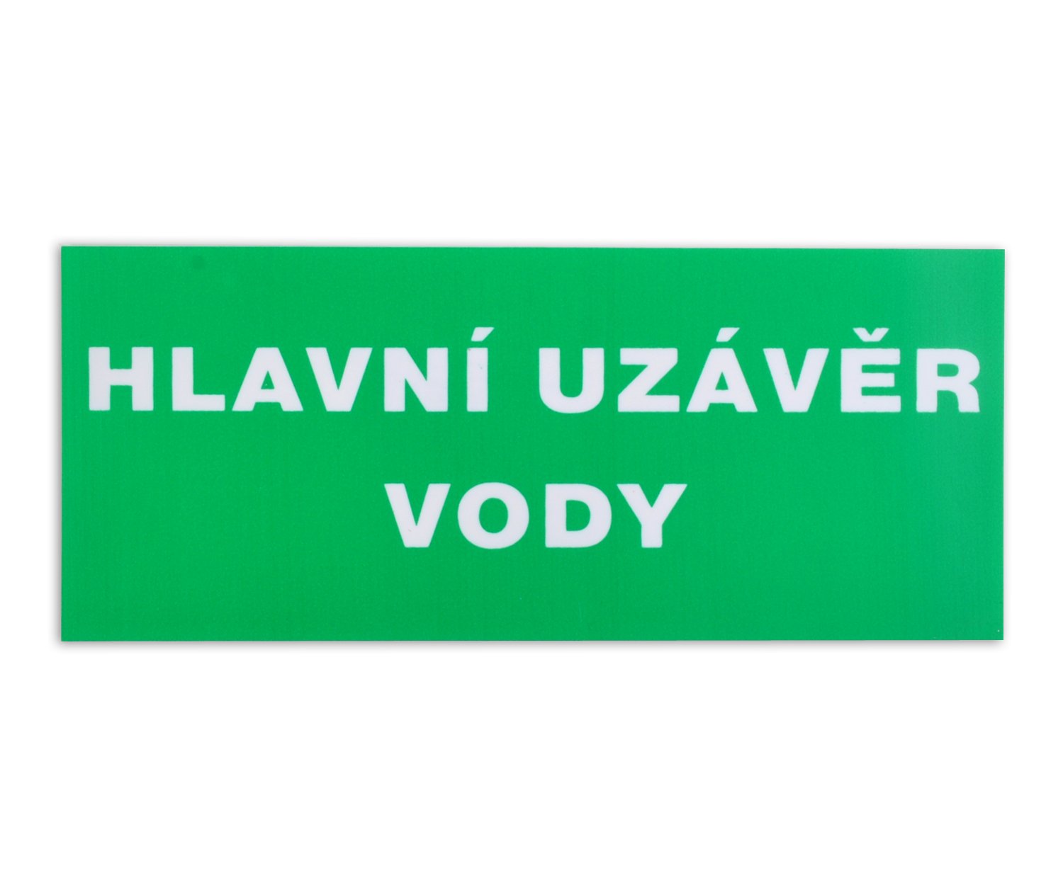 Tabulka Hlavní uzávěr vody