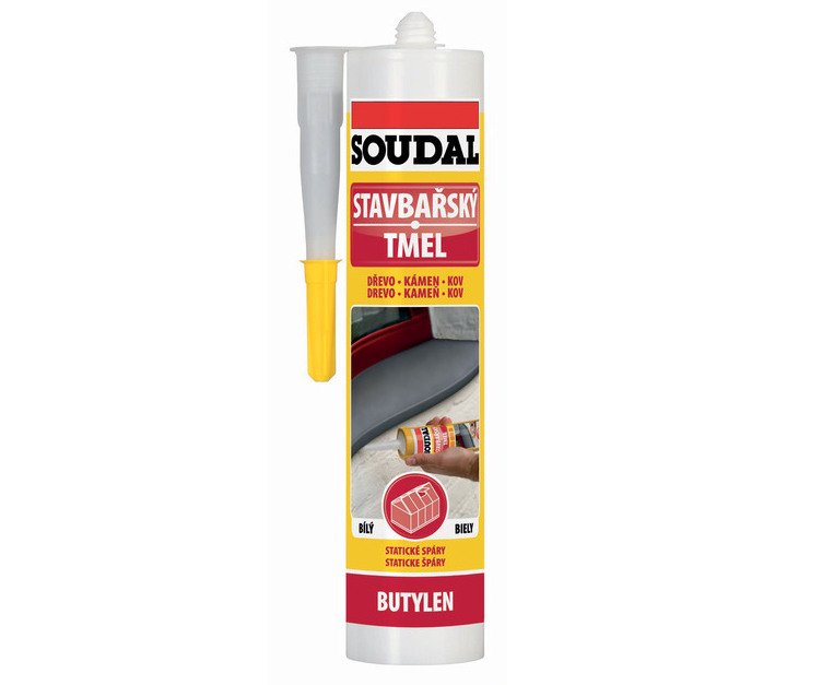 Tmel stavbařský bílý 280ml Soudal