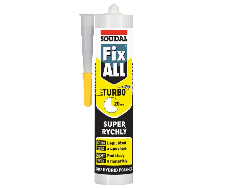 Tmel lepicí Fix All Turbo bílá 290ml Soudal