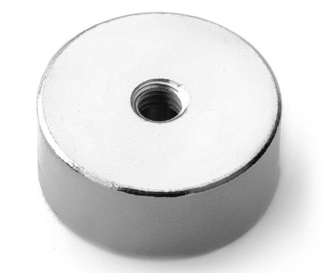 Magnet se závitem neodym - M5 29x10mm