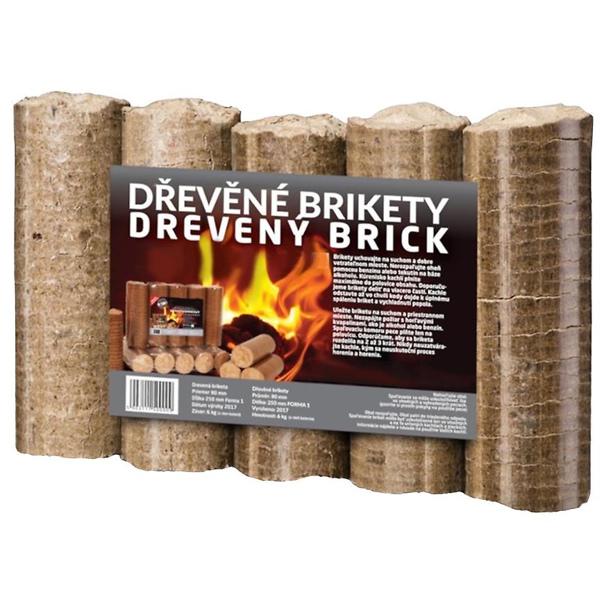 Dřevěné brikety válec 6kg Baumax