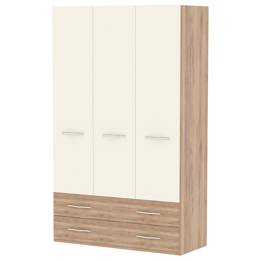 Skříň 3d2s Gala p32/gl pacific walnut/beige Baumax