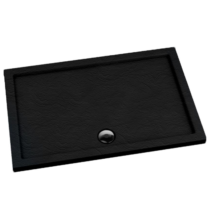 Vanička obdélníková Black Stone 80x100x5 Espera AQM266CST SCHEDPOL