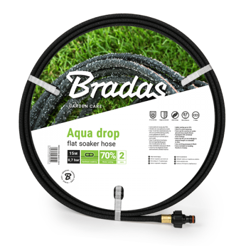 BRADAS zavlažovací AQUA DROP FLAT 1/2 - 15m