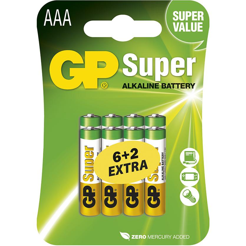 Alkalická baterie GP Super AAA (LR03)