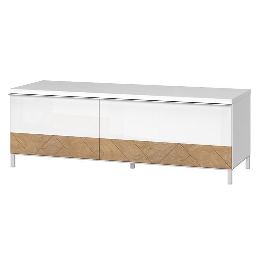 TV stolek Avis TV130-1K1F/AV lakované pacific walnut/crystal Baumax