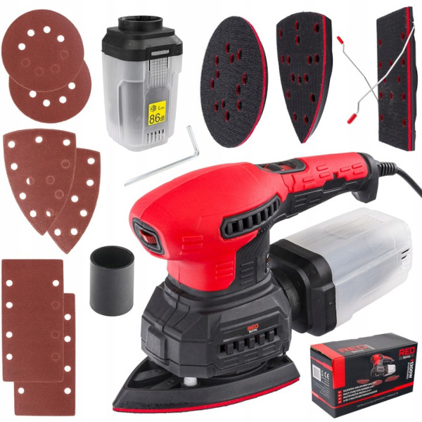 POWERMAT Excentrická bruska RTSMO0060 RED TECHNIC