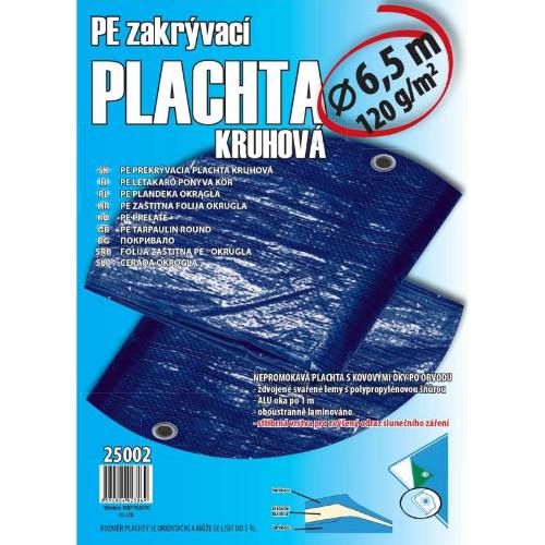 Plachta zakrývací kulatá