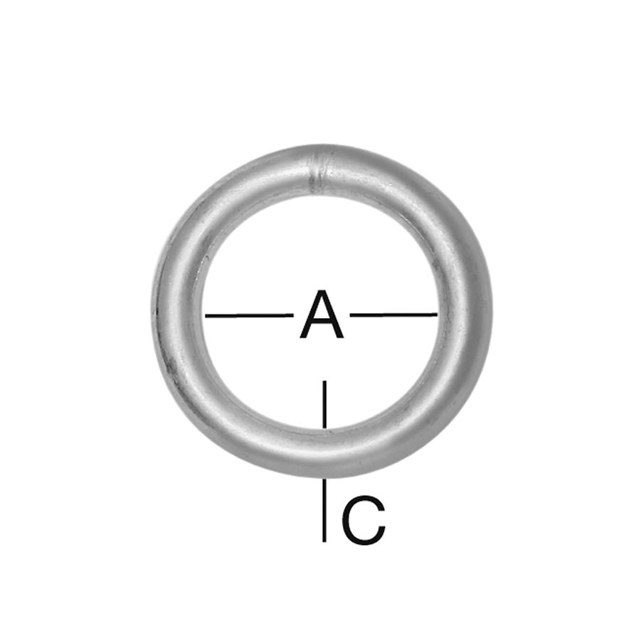 Kroužek 40 x 8 mm zn 2 ks Vormann