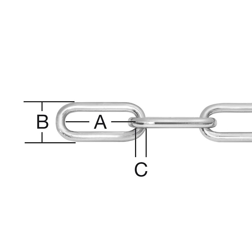 Řetěz ocel c 4mm zn Vormann