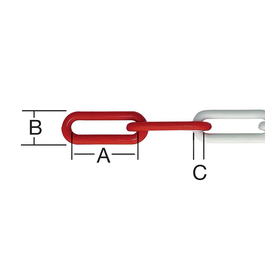 Řetěz plast č/b 6 mm 25 m Vormann