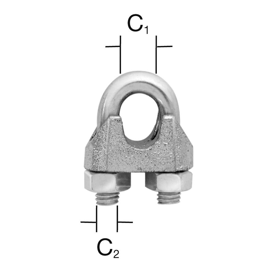 Svorka lanová 13 mm zn 2 ks Vormann