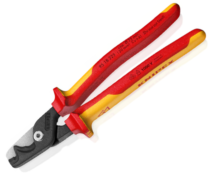 Nůžky na kabely VDE StepCut XL Knipex 95 18 225