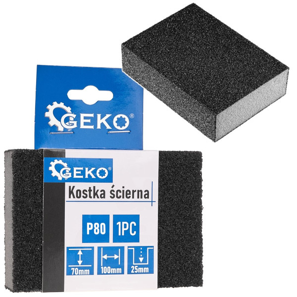 Brusná kostka 70x100x25mm P80 G78552 GEKO