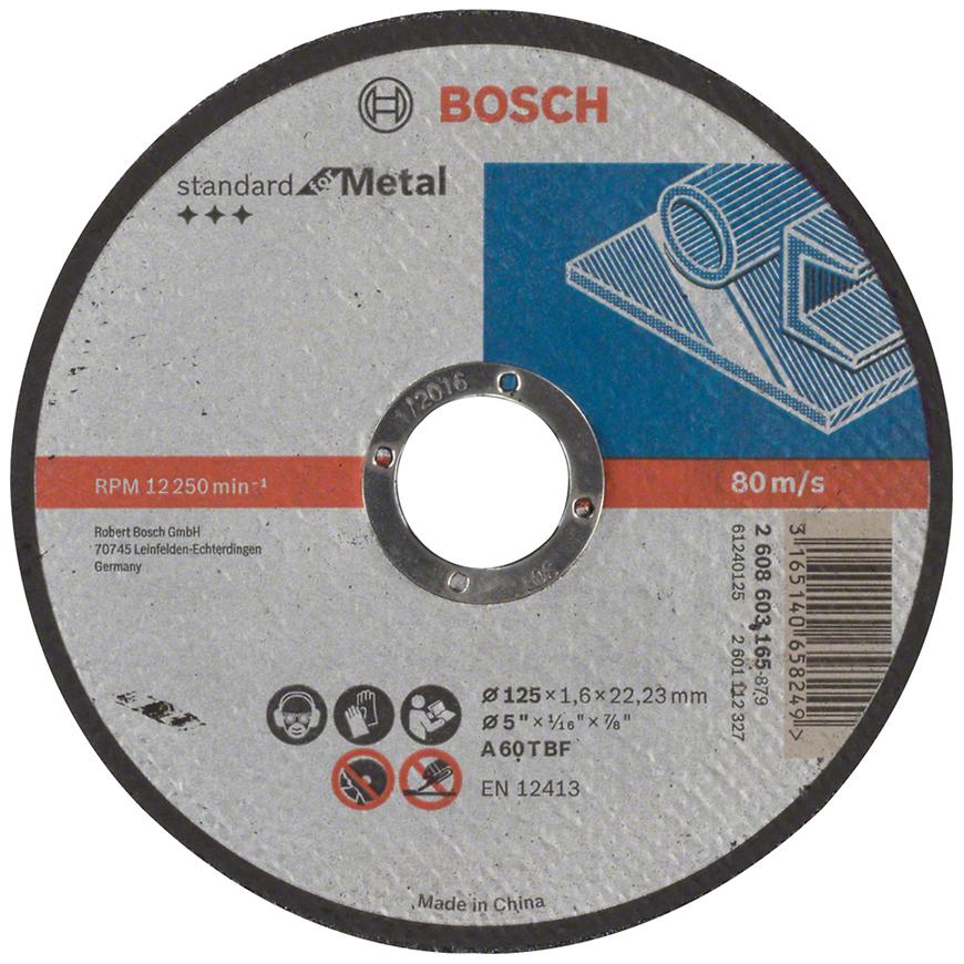 Dělicí kotouč rovný standard for metal 125mm x 1.6mm Bosch