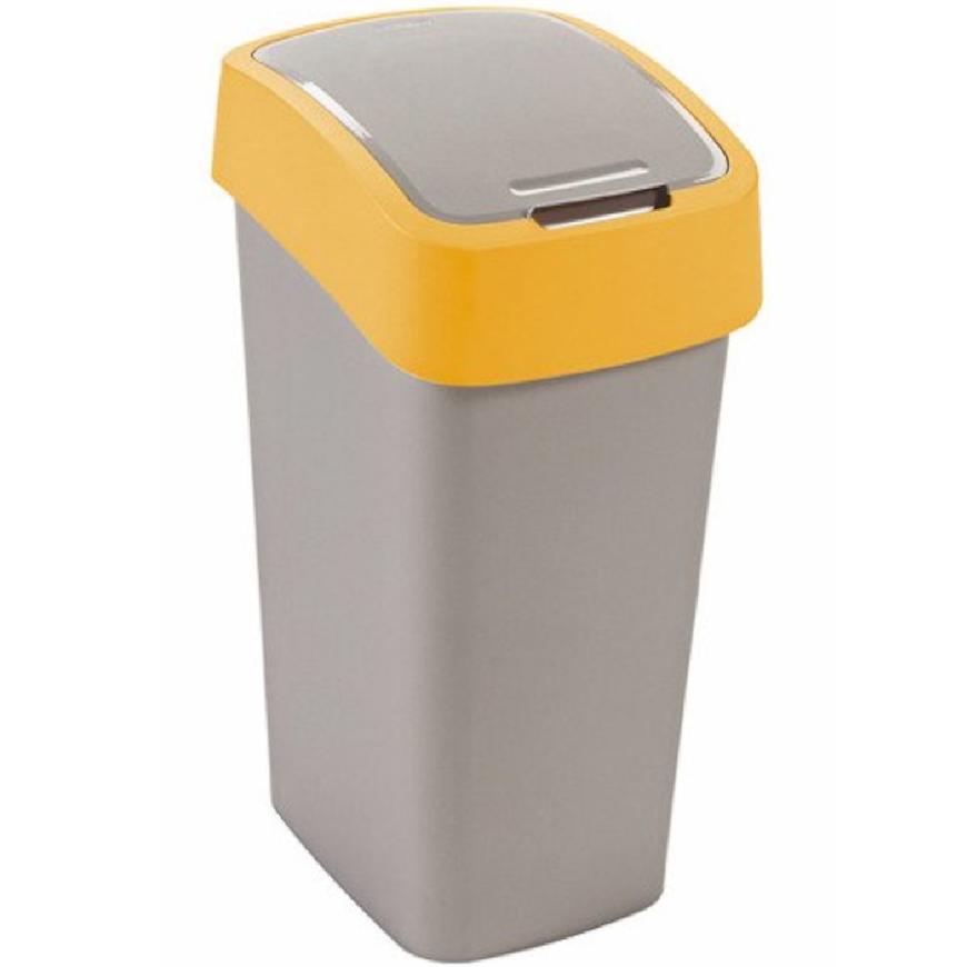 Odpadkový koš Flip Bin 45l 195023 stříbrno/oranž. Baumax