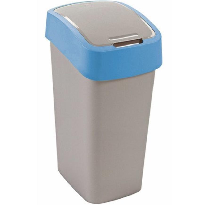 Odpadkový koš Flip Bin 45l 217818 stříbrno/modr. Baumax