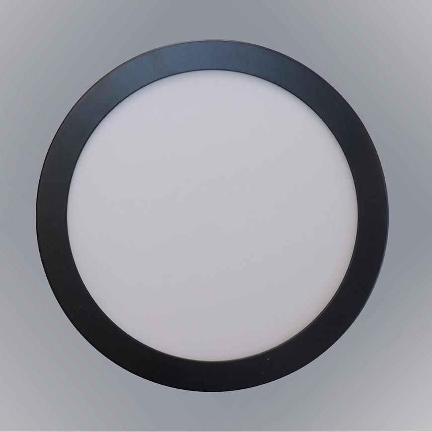 PANEL LED RING 12W 4200K KULATÝ ČERNÝ Baumax