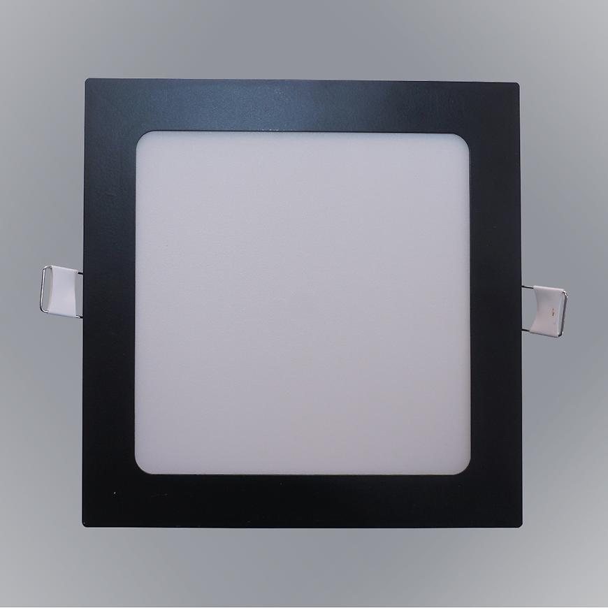 PANEL LED SQUARE 12W 4200K ČTVEREC ČERNÝ Baumax