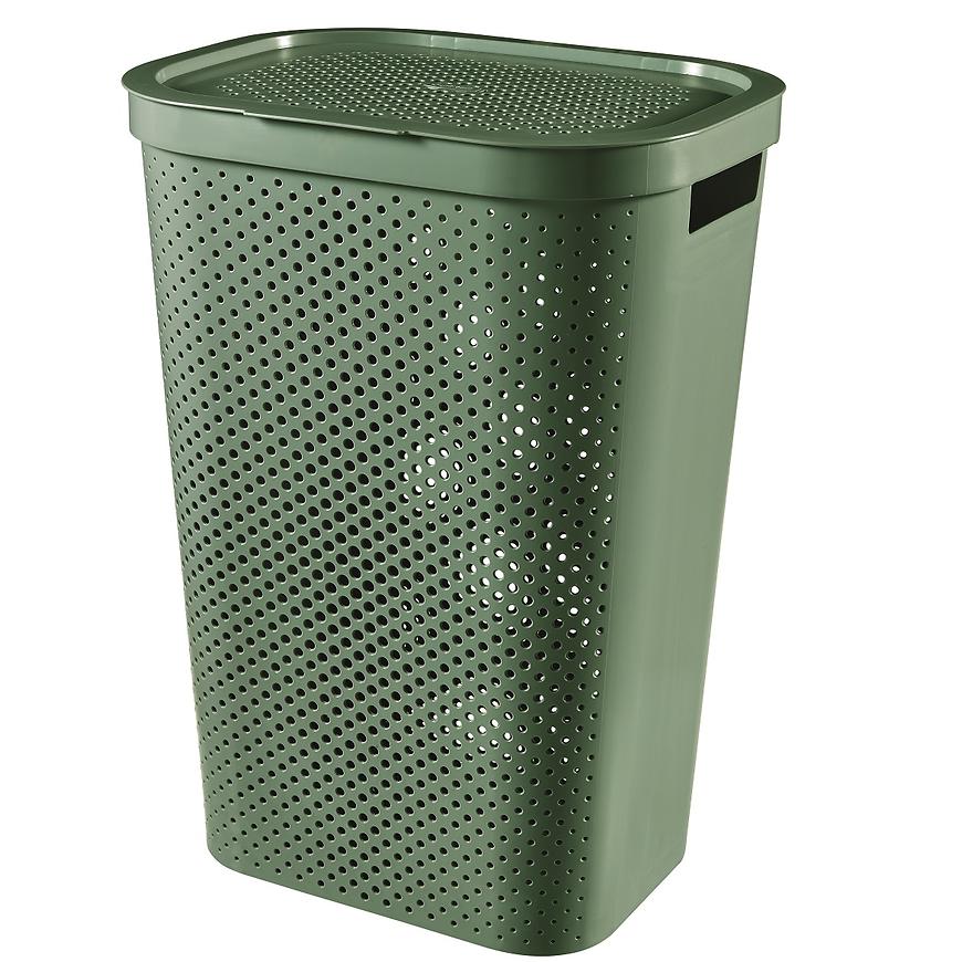 Prádelní koš Infinity 60l recycled 245809 zelená Curver Baumax