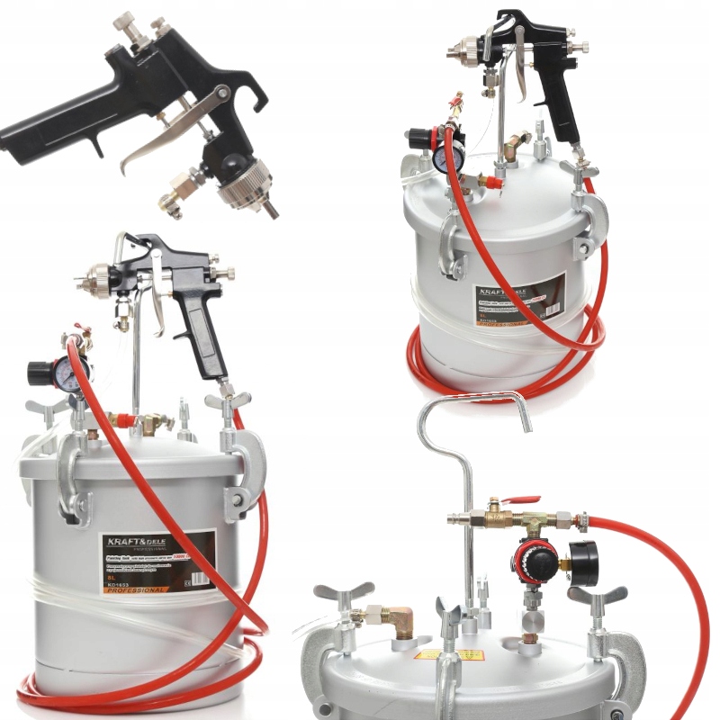 Pneumatická malířská stříkací jednotka 8L KD1653 KRAFT&DELE