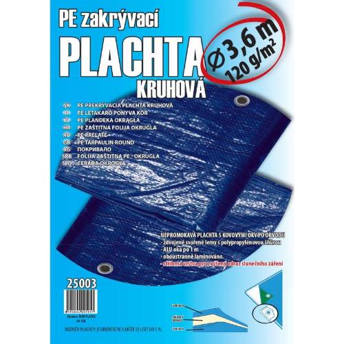 Plachta zakrývací kulatá